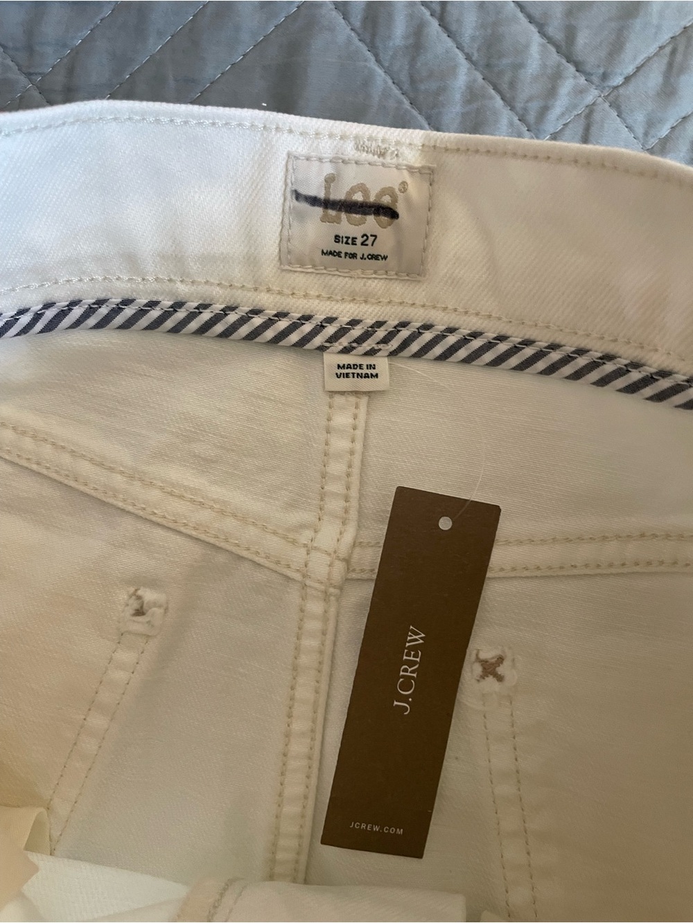 Lee® X J.Crew denim skirt in Vintage White Wash Size 27 NWT $148 CV153 - Picture 9 of 10